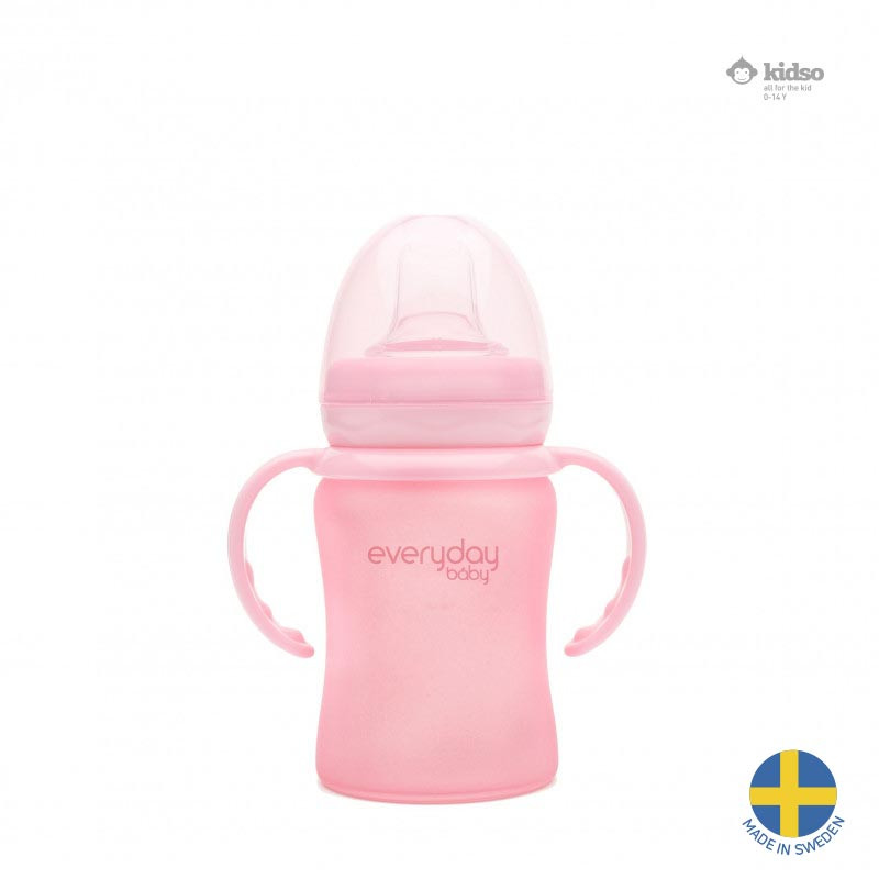 Стъклена неразливаща се чаша, Швеция, цвят: розов  40942