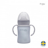 Стъклена неразливаща се чаша, Швеция, цвят: сив Everyday baby 40943 