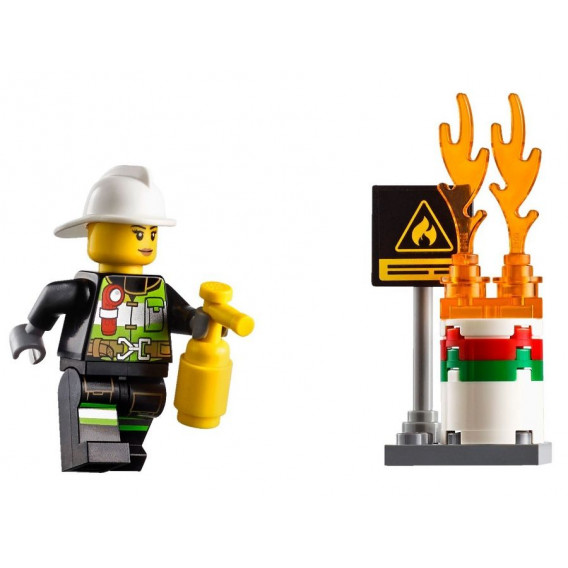 Конструктор- Пожарникарски камион със стълба, 214 части Lego 41163 7