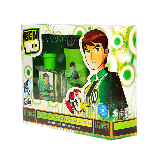Детски комплект Ben 10 - фенерче и тоалетна вода. Ben 10 41717 