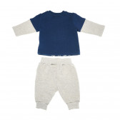 Памучен комплект от блуза с дълъг ръкав и панталон за бебе Chicco 42133 1