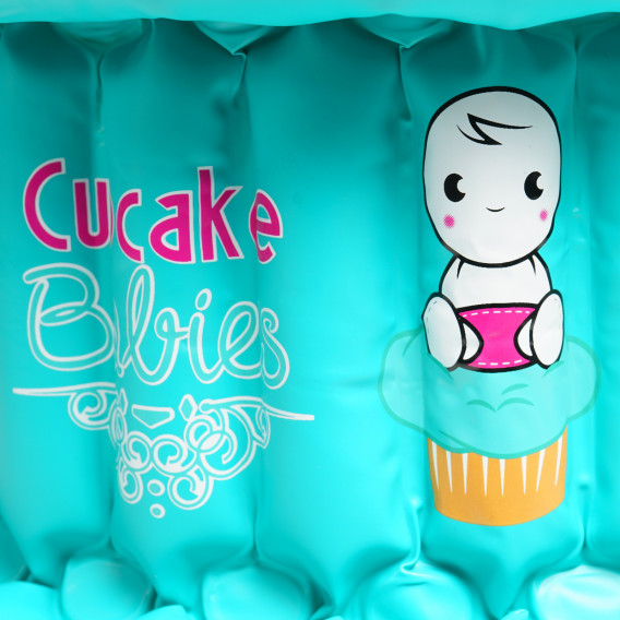 Комплект за баня - надуваемо корито, синьо Cupcake babies 42180 2