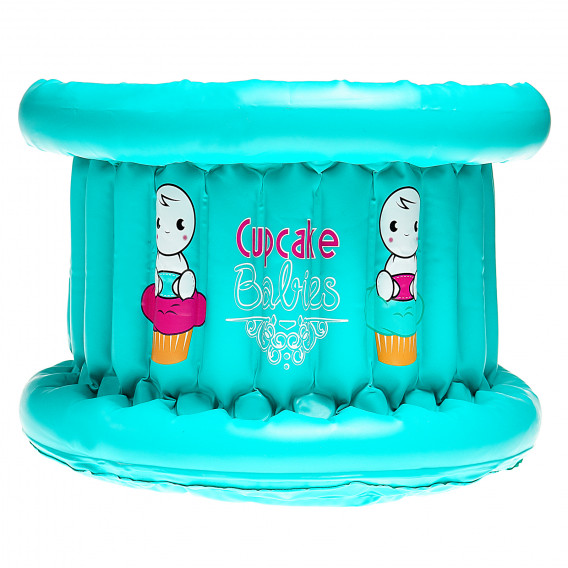 Комплект за баня - надуваемо корито, синьо Cupcake babies 42184 4