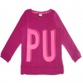 Ватирана блуза за момиче с щампирани букви, 5-6 години Puma 42236 