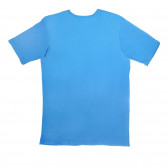 Памучна тениска  за момче с принт на марката, синя Quiksilver 42254 2