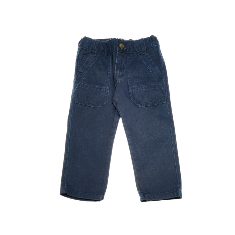 Панталон за бебе с външни джобове син  42333
