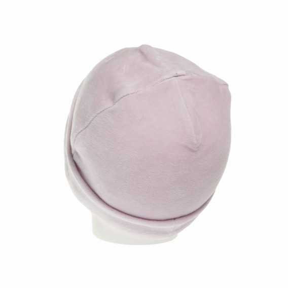 Плюшена шапка за бебе за момиче, розова Chicco 42433 2