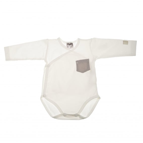 Памучно боди с дълъг ръкав и джобче за бебе момче Pinokio 42462 