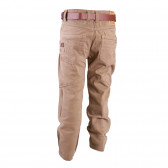 Дънков панталон с колан за момче, бежов Marine Corps 4255 2