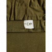 Комплект от потник и къси панталони за момче бяло и тъмно зелено Name it 42699 3