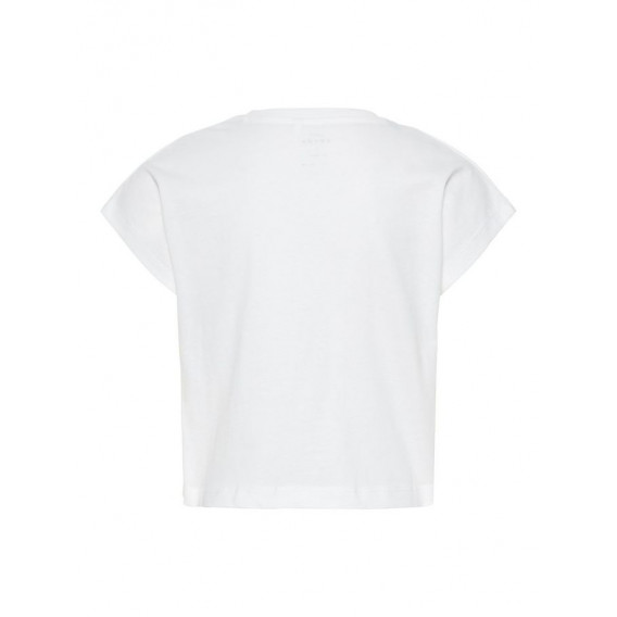 Памучна тениска с надпис MALIBU с къс ръкав за момиче за топлите дни Name it 42793 2