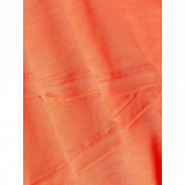 Плисирана пола с еластичен цветен ластик на кръста за момиче оранжева Name it 42839 3