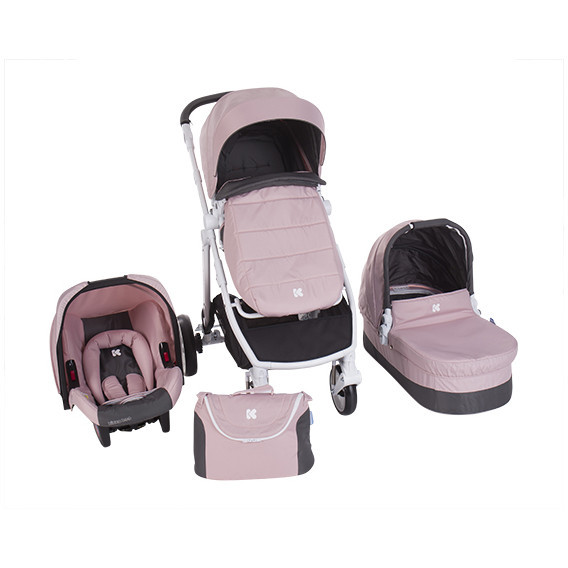 Комбинирана детска количка 3 в 1 UGO Pink Kikkaboo 42889 