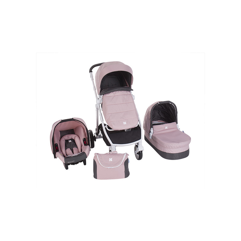 Комбинирана детска количка 3 в 1 UGO Pink  42889
