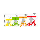 Детско колело за баланс зелено, RUNNER, 12 Dino Bikes 42909 2