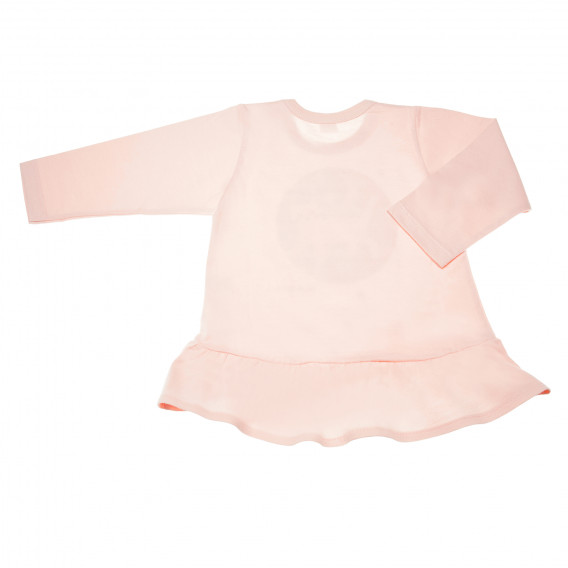 Памучна блуза с дълъг ръкав и апликация коте за бебе момиче Pinokio 43644 5