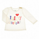 Памучна блуза дълъг ръкав за бебе момиче Juicy Couture 43938 