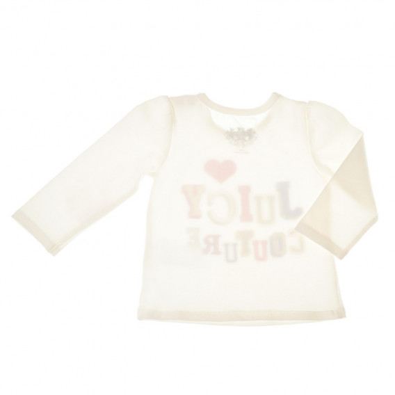 Памучна блуза дълъг ръкав за бебе момиче Juicy Couture 43940 2