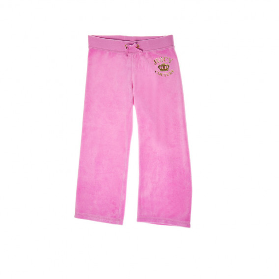 Памучен спортен панталон с широк ластик за момиче Juicy Couture 44011 