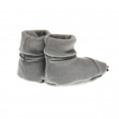 Памучни меки буйки мечешка лапа в сиво за бебе - унисекс Pinokio 44110 3