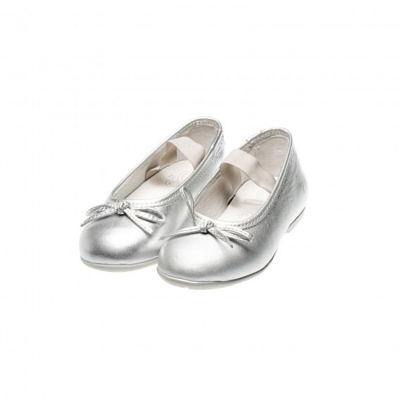 Кожени обувки тип балеринки с ластик за момиче  Chicco 44314 