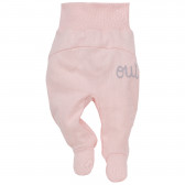 Памучни ританки с широк ластик за бебе момиче, розови Pinokio 44393 