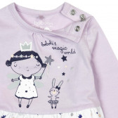 Блуза с дълъг ръкав за бебе момиче с  весела декорация Boboli 44524 3