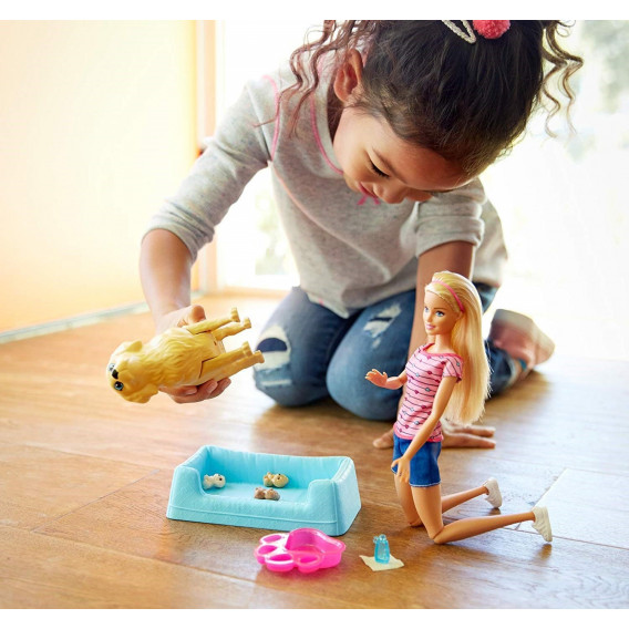 Кукла - комплект за игра с кученца Barbie 44863 4