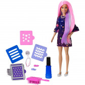 Кукла - игрален комплект за оцветяване на коса Barbie 44903 3