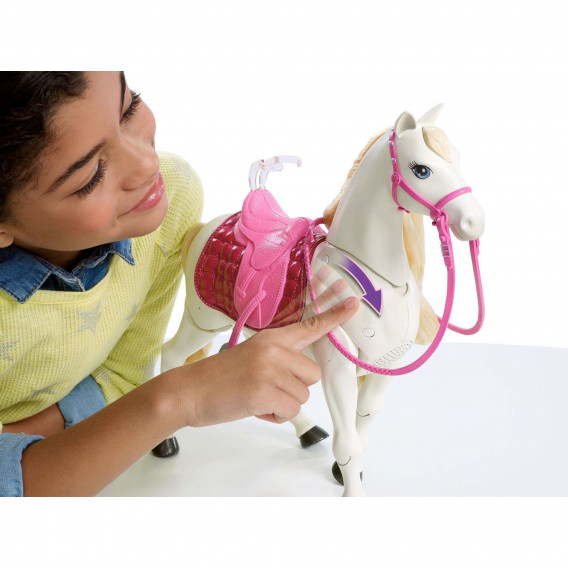 Кукла - интерактивен кон с движения и звуци Barbie 44914 7