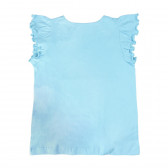Памучна спортна блуза с принт Frozen с къс ръкав за момиче Frozen 45037 2