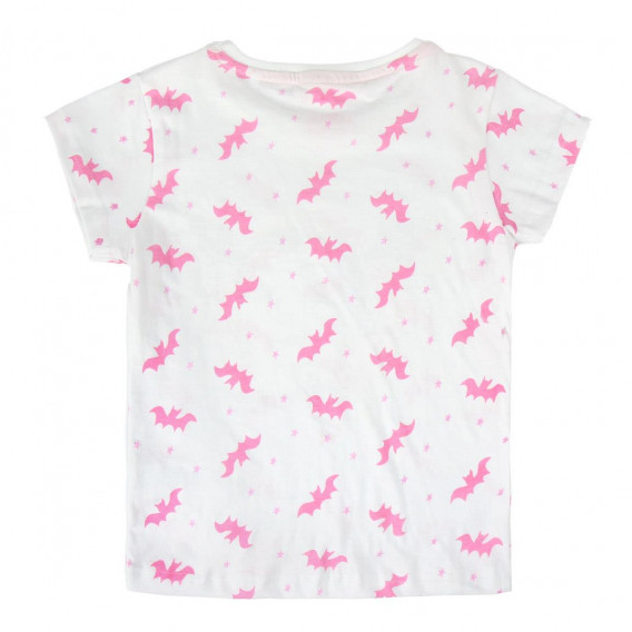 Класическа памучна тениска с принт в розово и синьо за момиче Cerda 45051 2