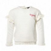 Спортна блуза с дълъг ръкав за бебе момиче с пришити къдрички KIABI 45276 