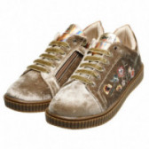 Обувки за момиче с цветенца и холограмен ефект Averis Balducci 45447 