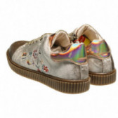 Обувки за момиче с цветенца и холограмен ефект Averis Balducci 45448 2