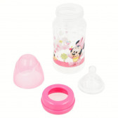 Полипропиленово шише за хранене Minnie Mouse, с биберон 2 капки, 0+ месеца, 240 мл, цвят: розов Minnie Mouse 45616 2