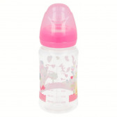 Полипропиленово шише за хранене Minnie Mouse, с биберон 2 капки, 0+ месеца, 240 мл, цвят: розов Minnie Mouse 45619 5