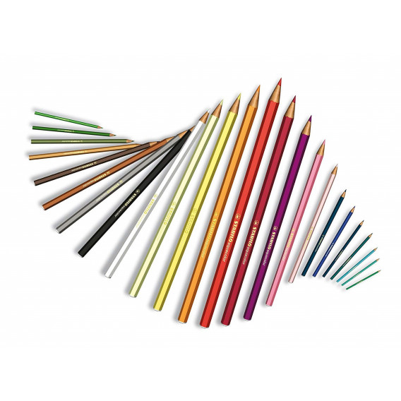 Акварелни цветни моливи aquacolor с графит 2,8мм Stabilo 45753 6