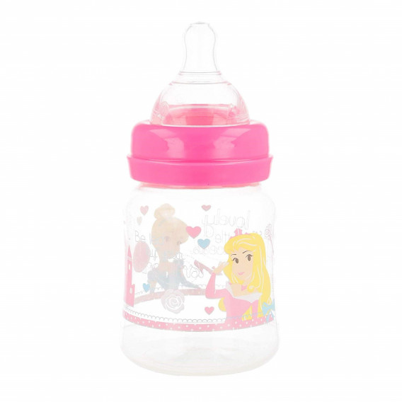 Полипропиленово шише за хранене Little Princess, с биберон 2 капки, 0+ месеца, 150 мл, цвят: розов Stor 45842 4