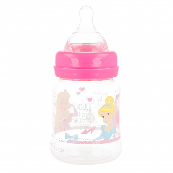 Полипропиленово шише за хранене Little Princess, с биберон 2 капки, 0+ месеца, 150 мл, цвят: розов Stor 45843 5