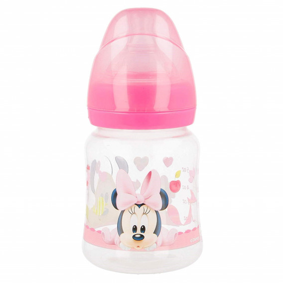 Полипропиленово шише за хранене Minnie Mouse, с биберон 2 капки, 0+ месеца, 150 мл, цвят: розов Minnie Mouse 45845 3