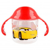 Чаша с червени дръжки и накрайник с картинка от анимационния филм CARS Stor 45863 5