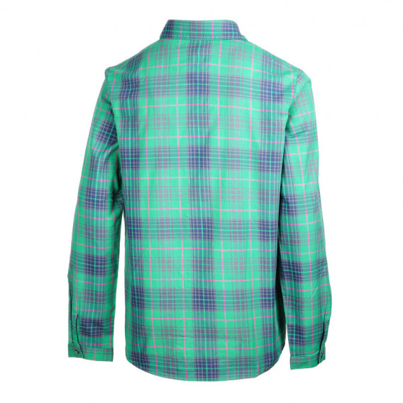 Памучна карирана риза с дълъг ръкав и копчета за момче Benetton 46000 2