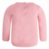 Canada House памучна розова блуза с дълъг ръкав и цветен принт за момиче Canada House 46086 2