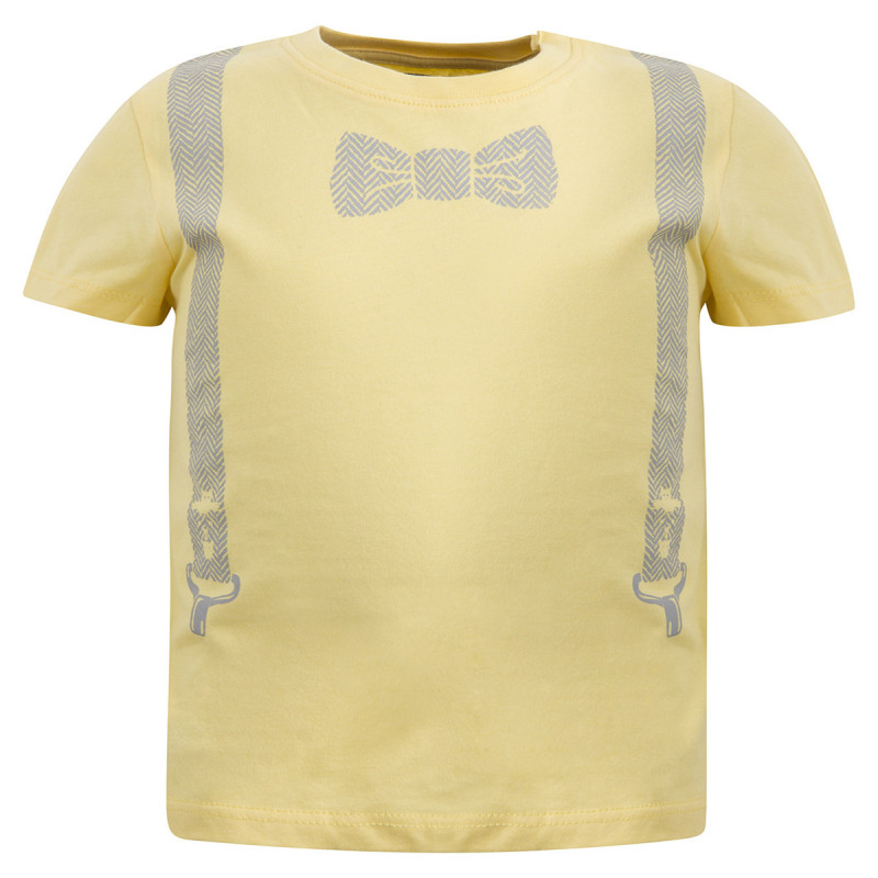 Canada House памучна блуза с къс ръкав и апликация на папийонка за момче  46138