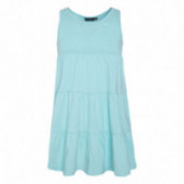 Памучна рокля без ръкави за момиче, светло синя Canada House 46224 