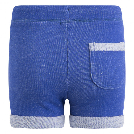Canada House къси ежедневни памучни панталони за момиче с връзки в син цвят Canada House 46247 2