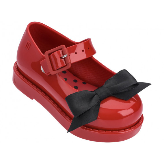 Обувка за момиче с черна панделка MINI MELISSA 46750 