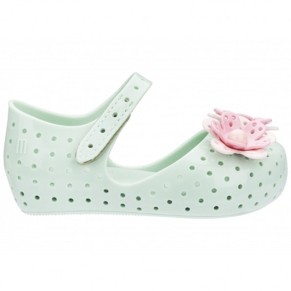 Обувки за момиче с две розови цветенца MINI MELISSA 46756 2