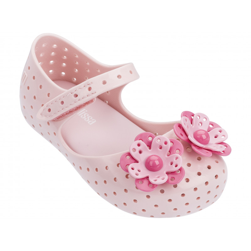 Обувка за момиче с цветенца в розово  46760